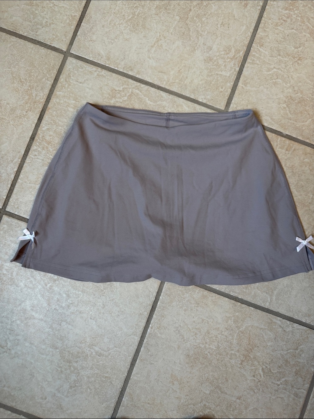 Lulu lemon Gray Skort with Side Bows size XS